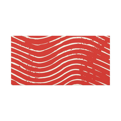 Scarlet Tide Stretched Canvas Wall Art