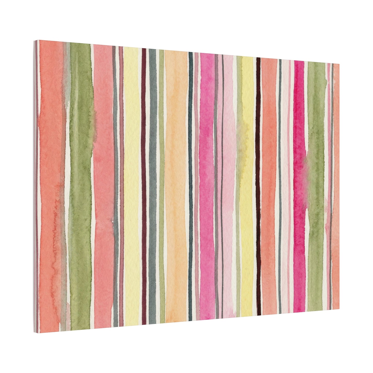 Summer Stripe Stretched Canvas Wall Art