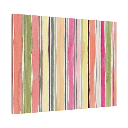 Summer Stripe Stretched Canvas Wall Art