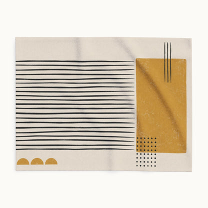 Ochre Cadence Arctic Fleece Blanket