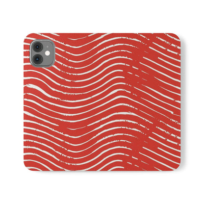 Scarlet Tide Vegan Leather Flip Case