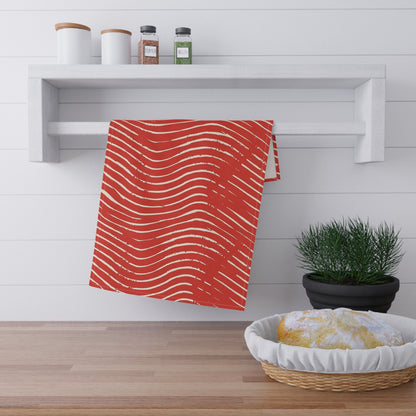 Scarlet Tide Tea Towel