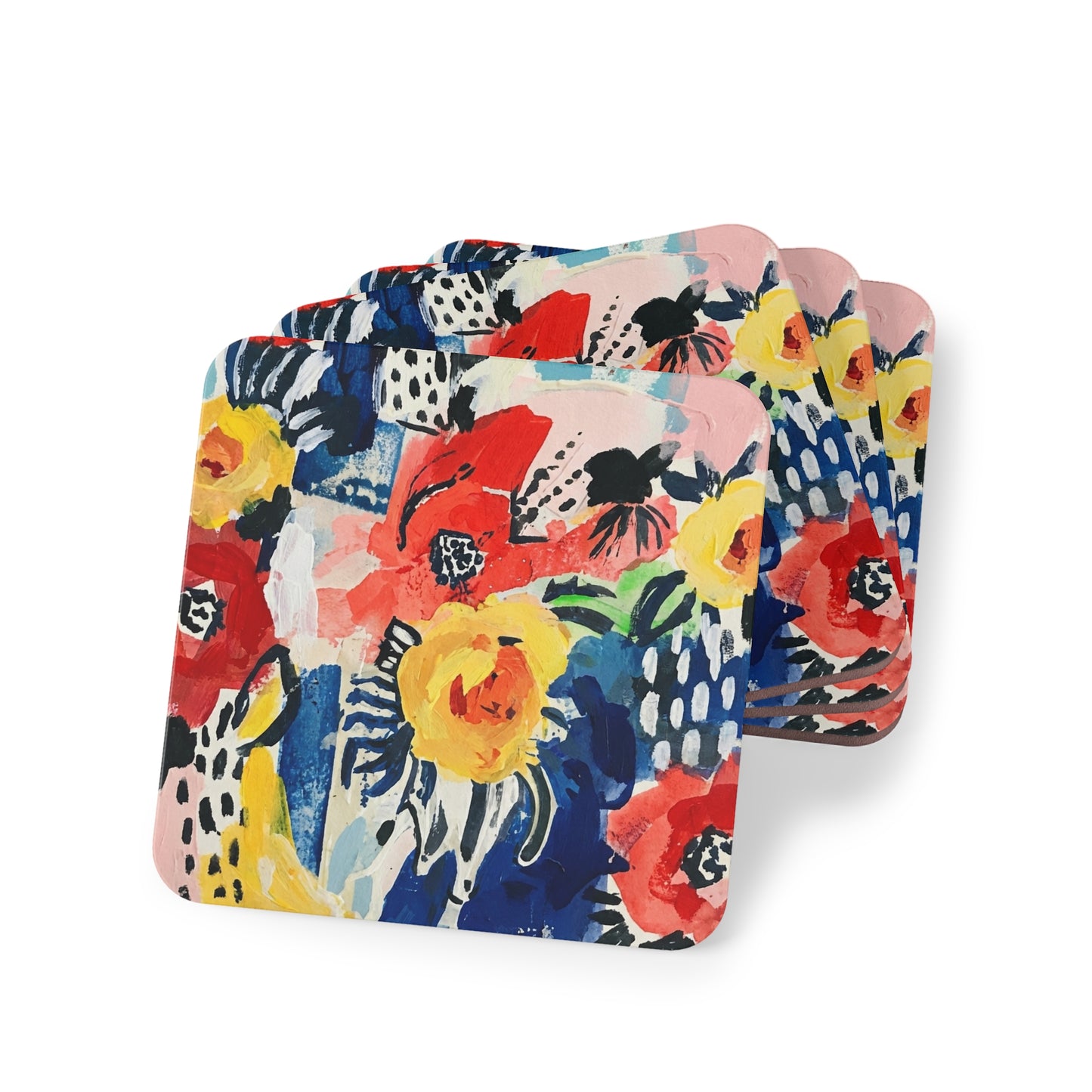 Abstract Flora Coasters