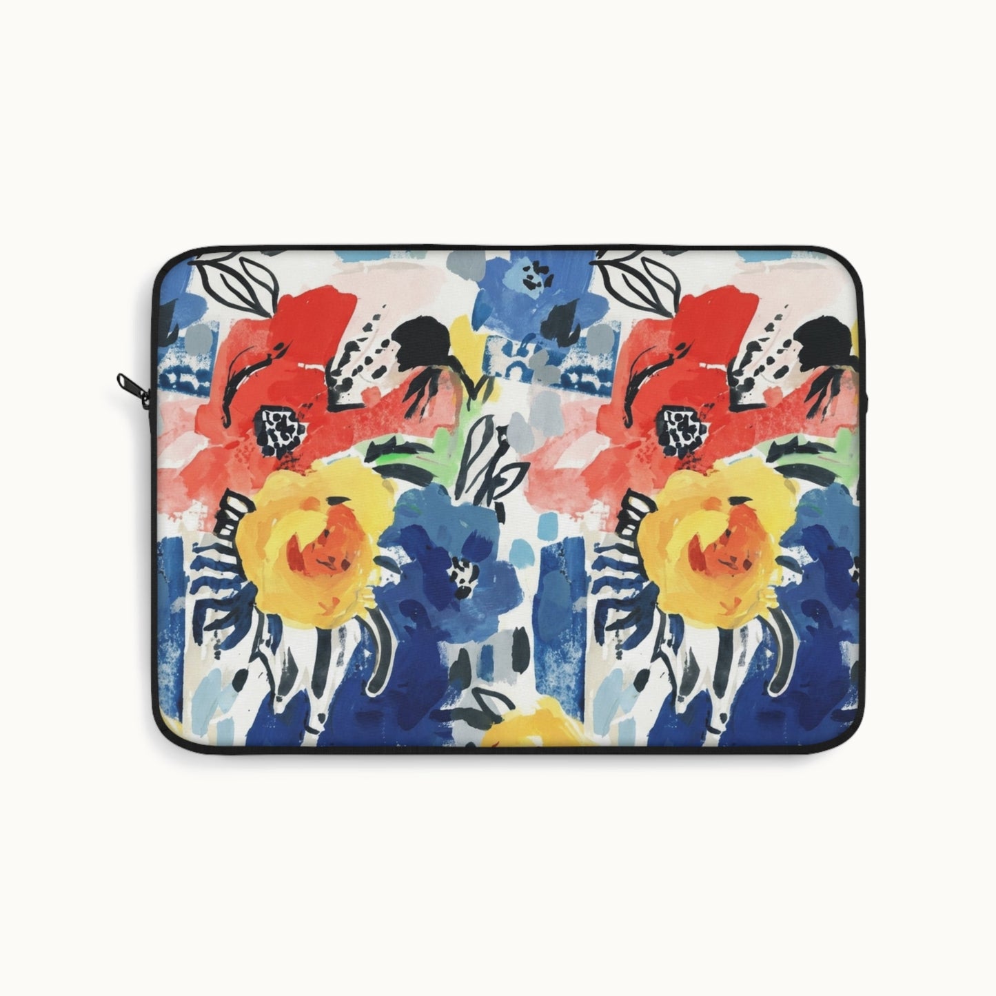 Abstract Flora Laptop Sleeve
