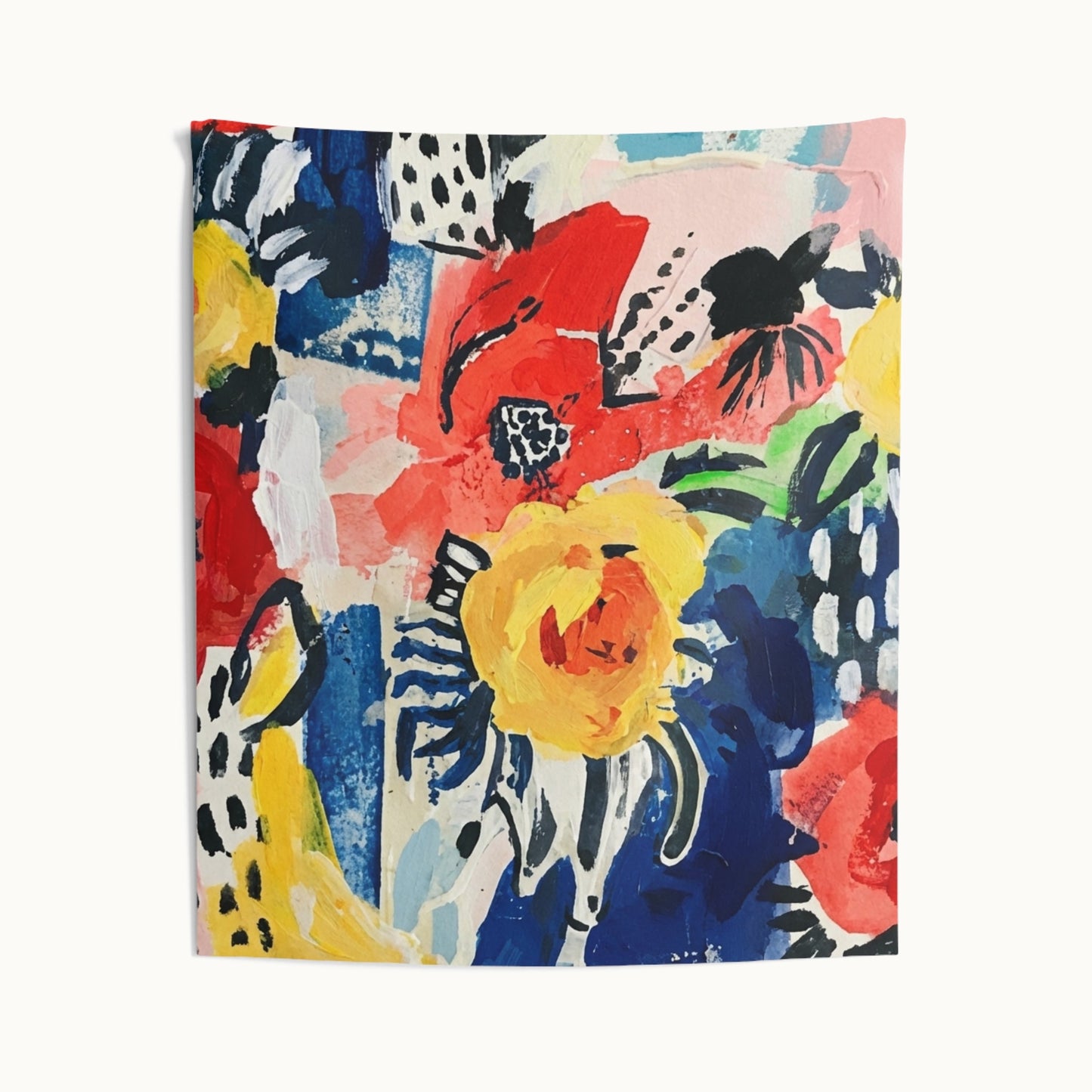 Abstract Flora Wall Tapestry
