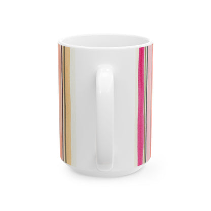 Summer Stripe Ceramic Mug