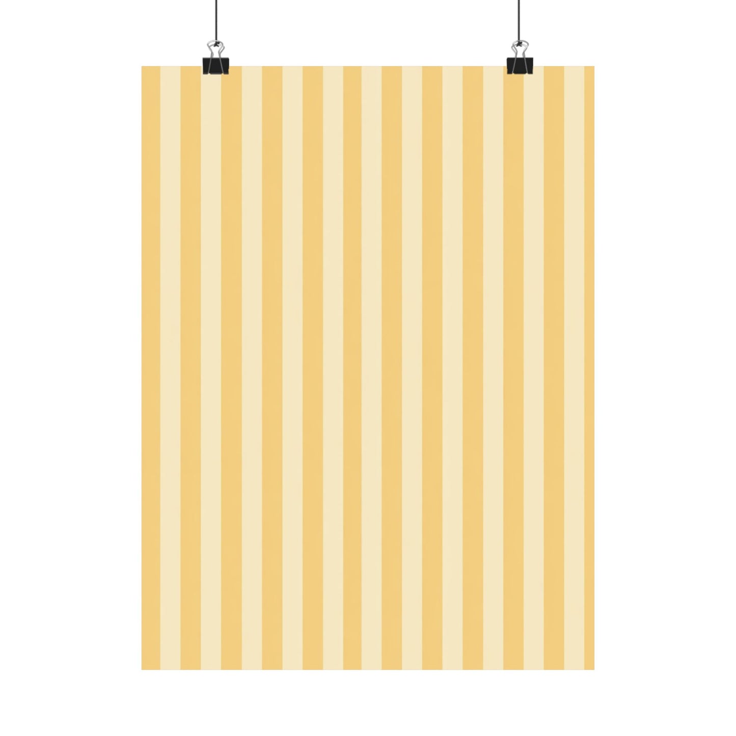 Buttercup Stripe Art Poster