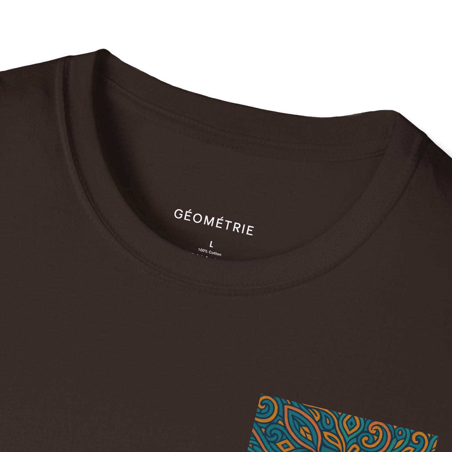 Geo Pattern Unisex Softstyle T-Shirt | Casual Everyday Tee, Graphic Shirt, Gift for Him/Her, Trendy Wear, Artsy Style (Pattern 04)