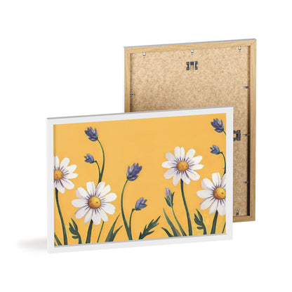 Spring Daisies Wood Framed Posters
