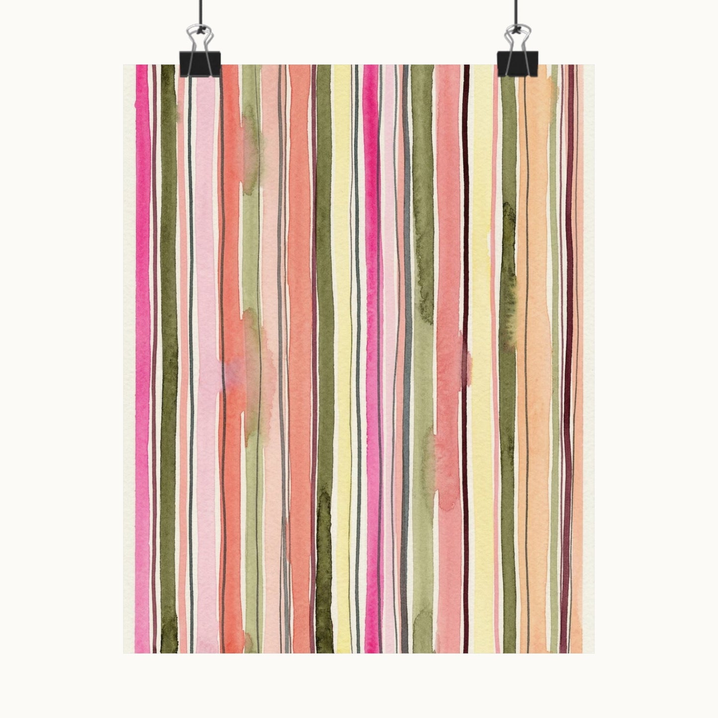 Summer Stripe Art Poster