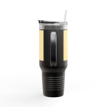 Buttercup Stripe 40oz Insulated Travel Mug