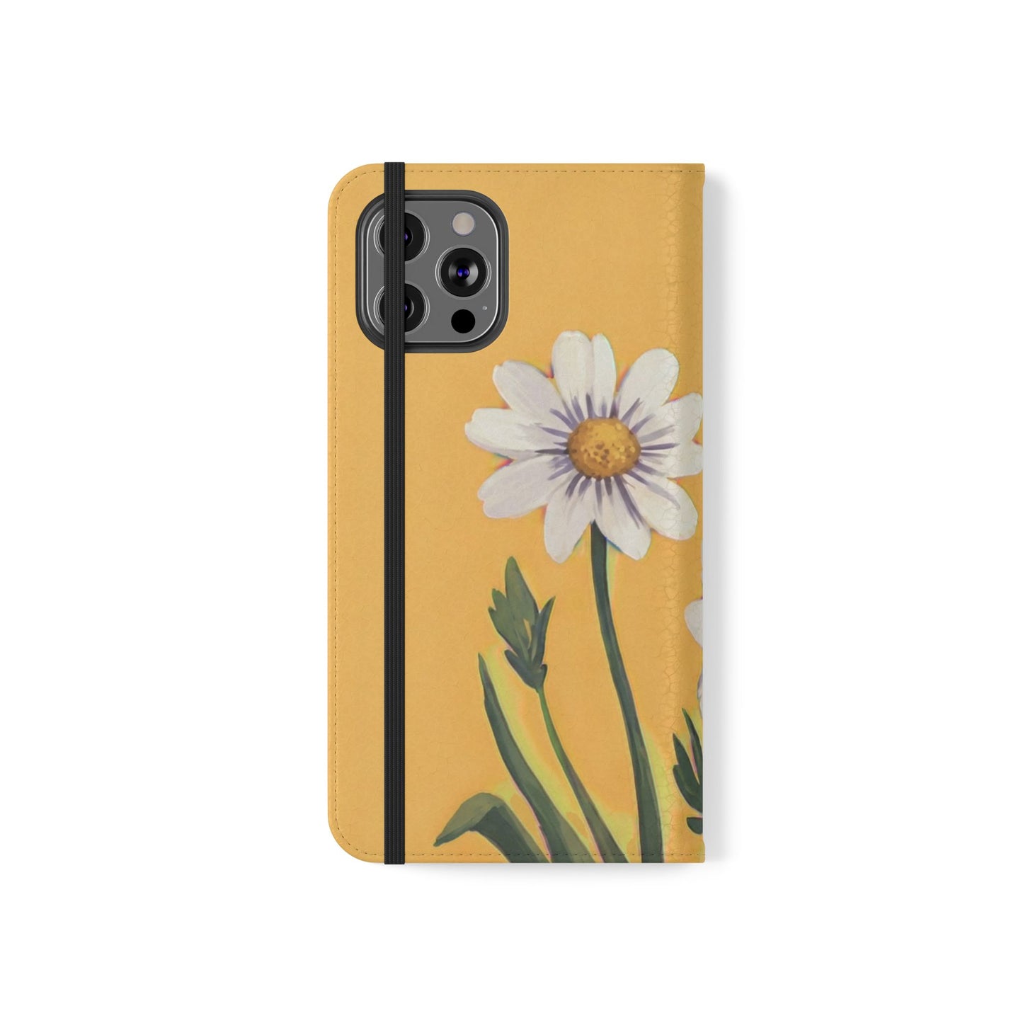 Spring Daisies Vegan Leather Flip Case