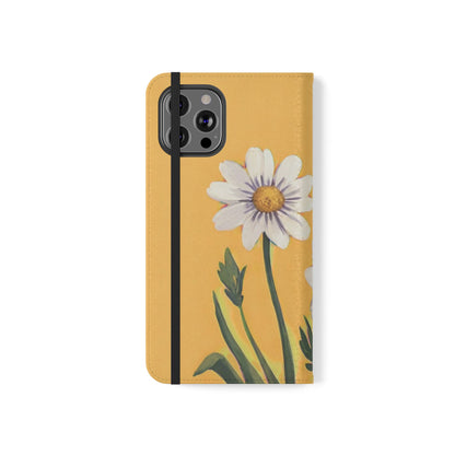 Spring Daisies Vegan Leather Flip Case