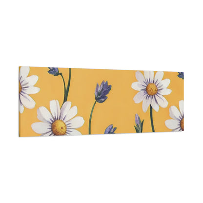 Spring Daisies Stretched Canvas Wall Art