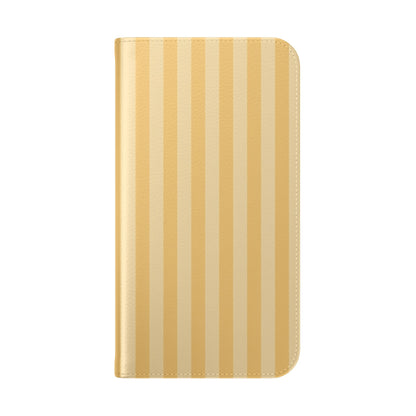 Buttercup Stripe Vegan Leather Flip Case