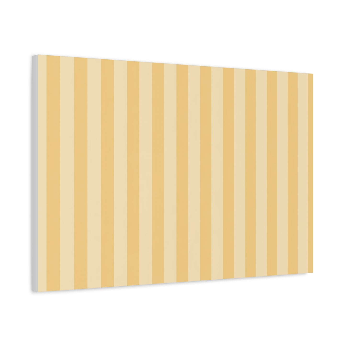 Buttercup Stripe Stretched Canvas Wall Art