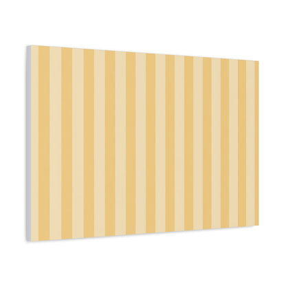 Buttercup Stripe Stretched Canvas Wall Art