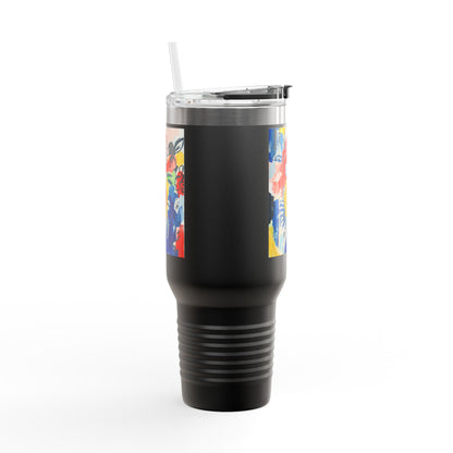 Abstract Flora 40oz Insulated Travel Mug
