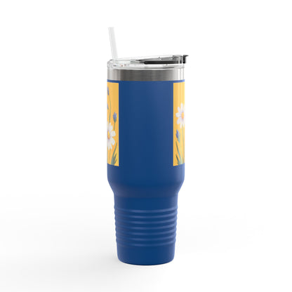 Spring Daisies 40oz Insulated Travel Mug