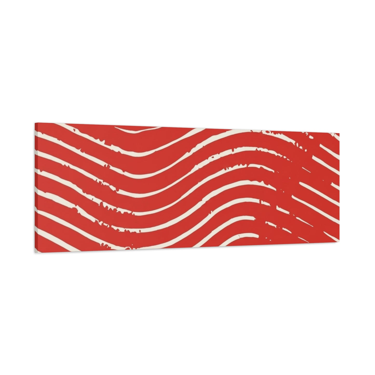 Scarlet Tide Stretched Canvas Wall Art