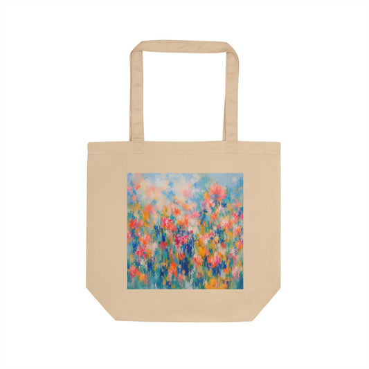 Chromatic Meadow Eco Tote Bag — Square