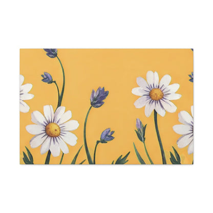 Spring Daisies Stretched Canvas Wall Art