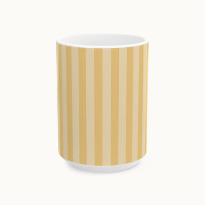 Buttercup Stripe Ceramic Mug