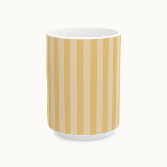 Buttercup Stripe Ceramic Mug