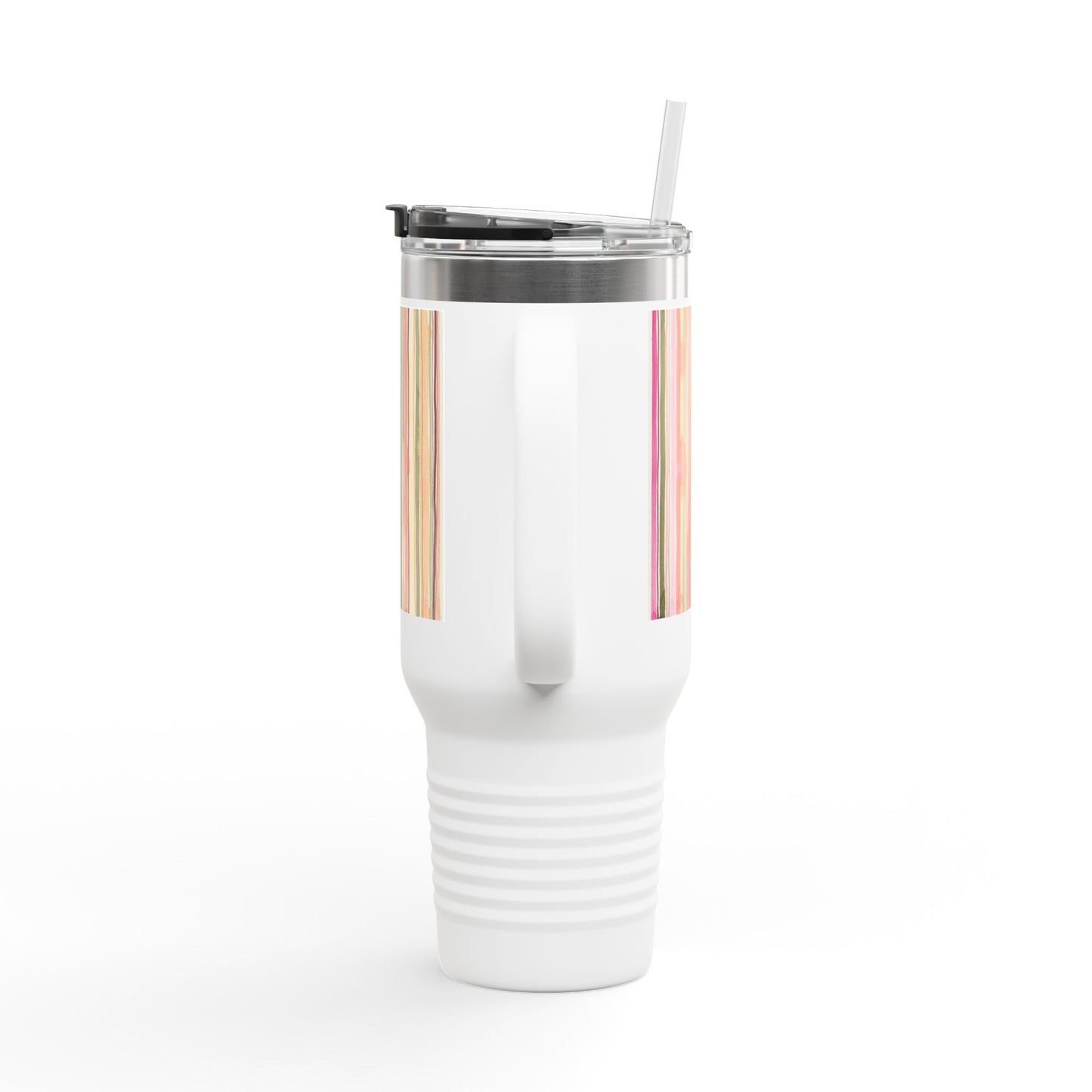 Summer Stripe 40oz Insulated Travel Mug