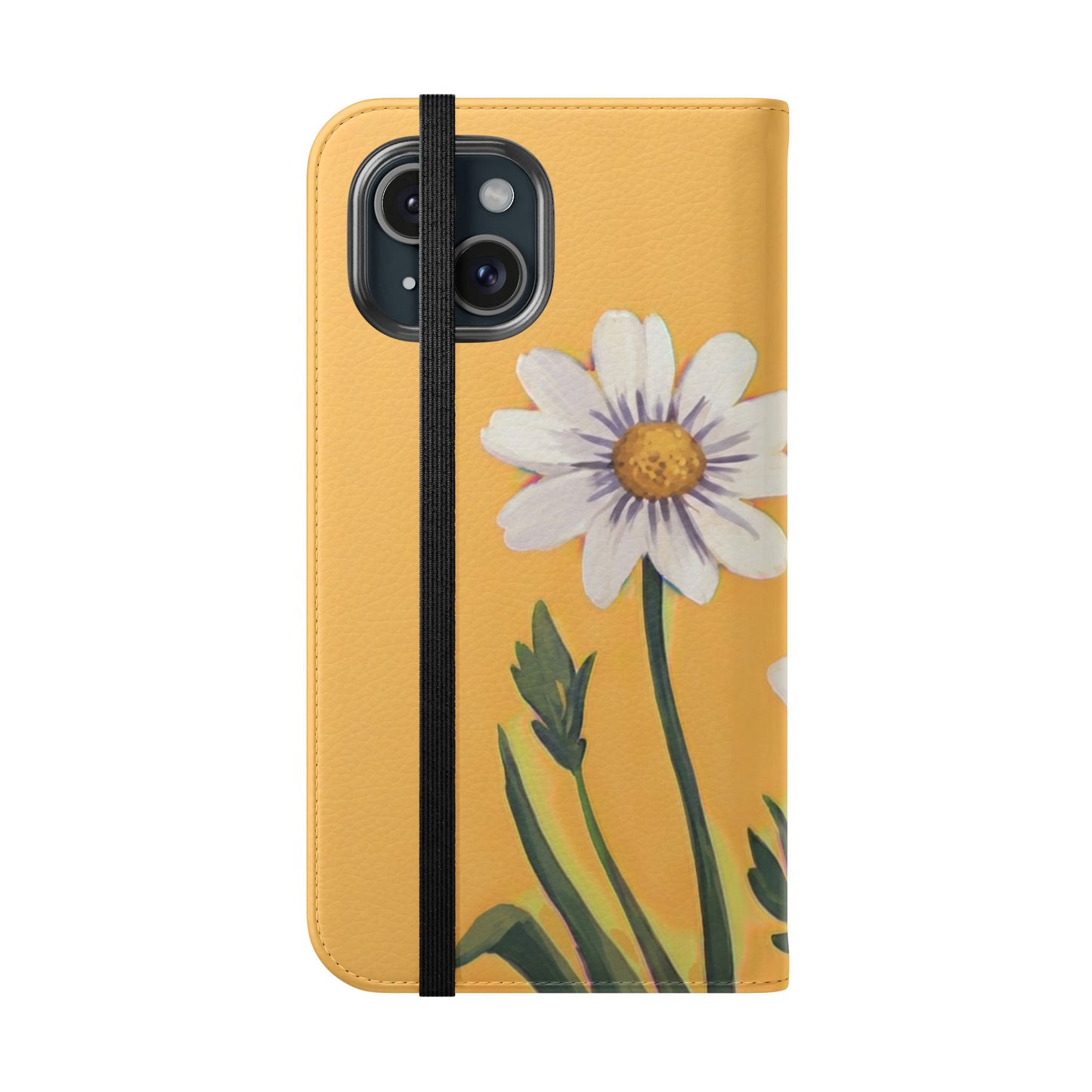 Spring Daisies Vegan Leather Flip Case