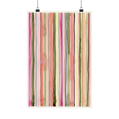 Summer Stripe Art Poster
