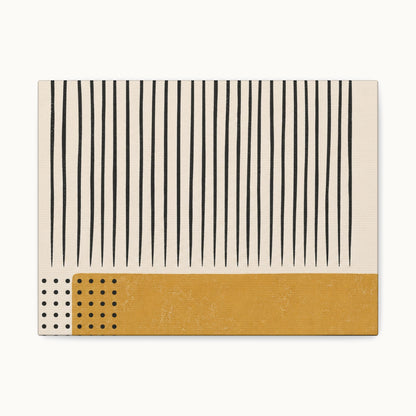 Ochre Cadence Stretched Canvas Wall Art