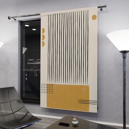 Ochre Cadence Window Curtain