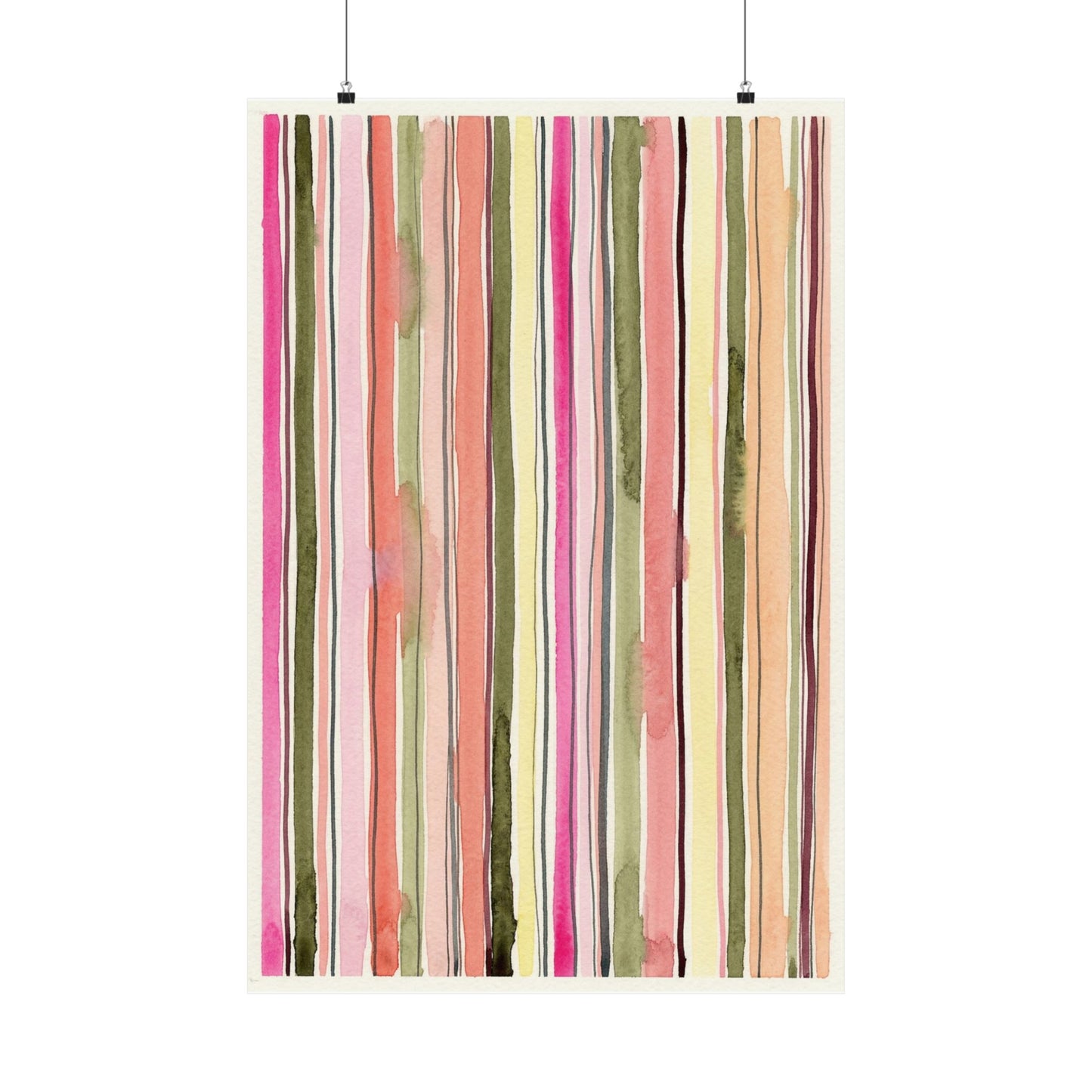 Summer Stripe Art Poster