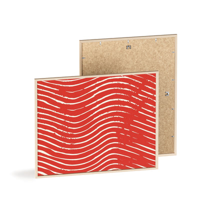 Scarlet Tide Wood Framed Posters