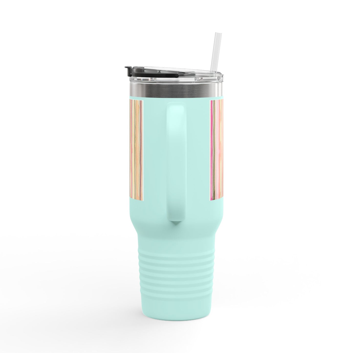 Summer Stripe 40oz Insulated Travel Mug
