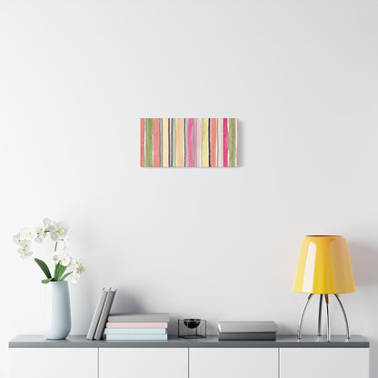 Summer Stripe Stretched Canvas Wall Art