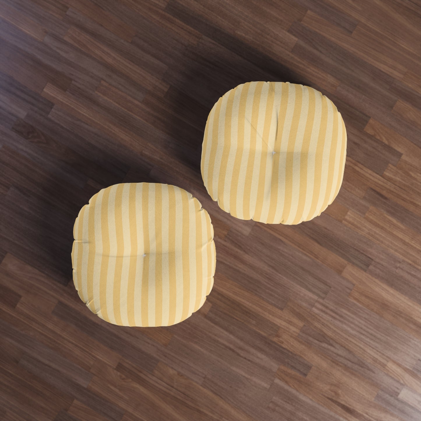 Buttercup Stripe Tufted Floor Pillow