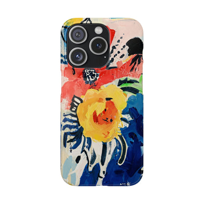 Abstract Flora Snap Phone Case