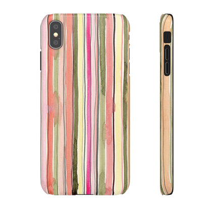 Summer Stripe Snap Phone Case
