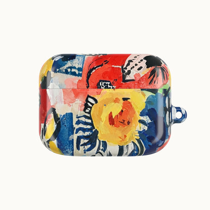 Abstract Flora AirPod Cases