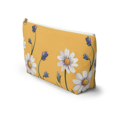 Spring Daisies Accessory Pouch with T-bottom