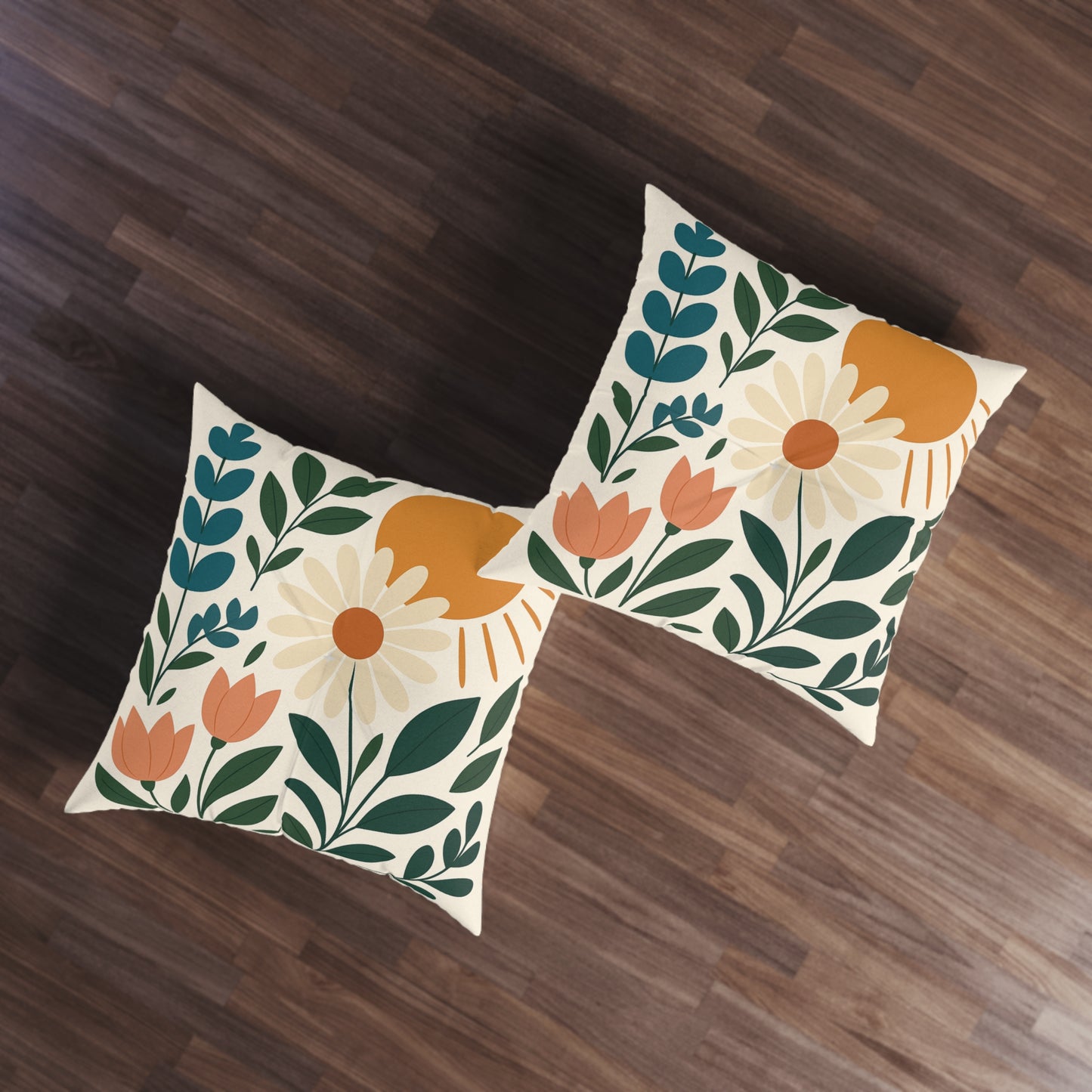 Square Tufted Floor Pillow