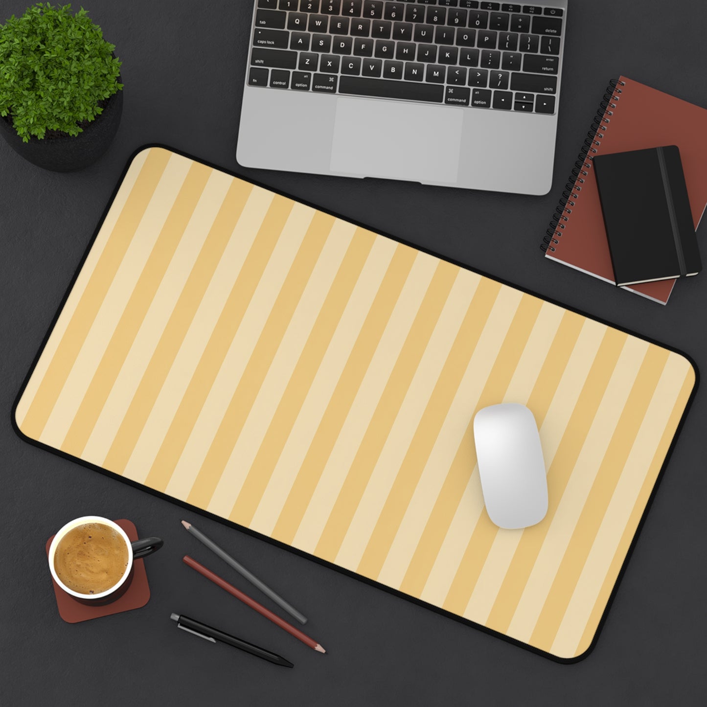 Buttercup Stripe Desk Mat