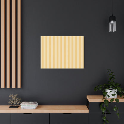 Buttercup Stripe Stretched Canvas Wall Art