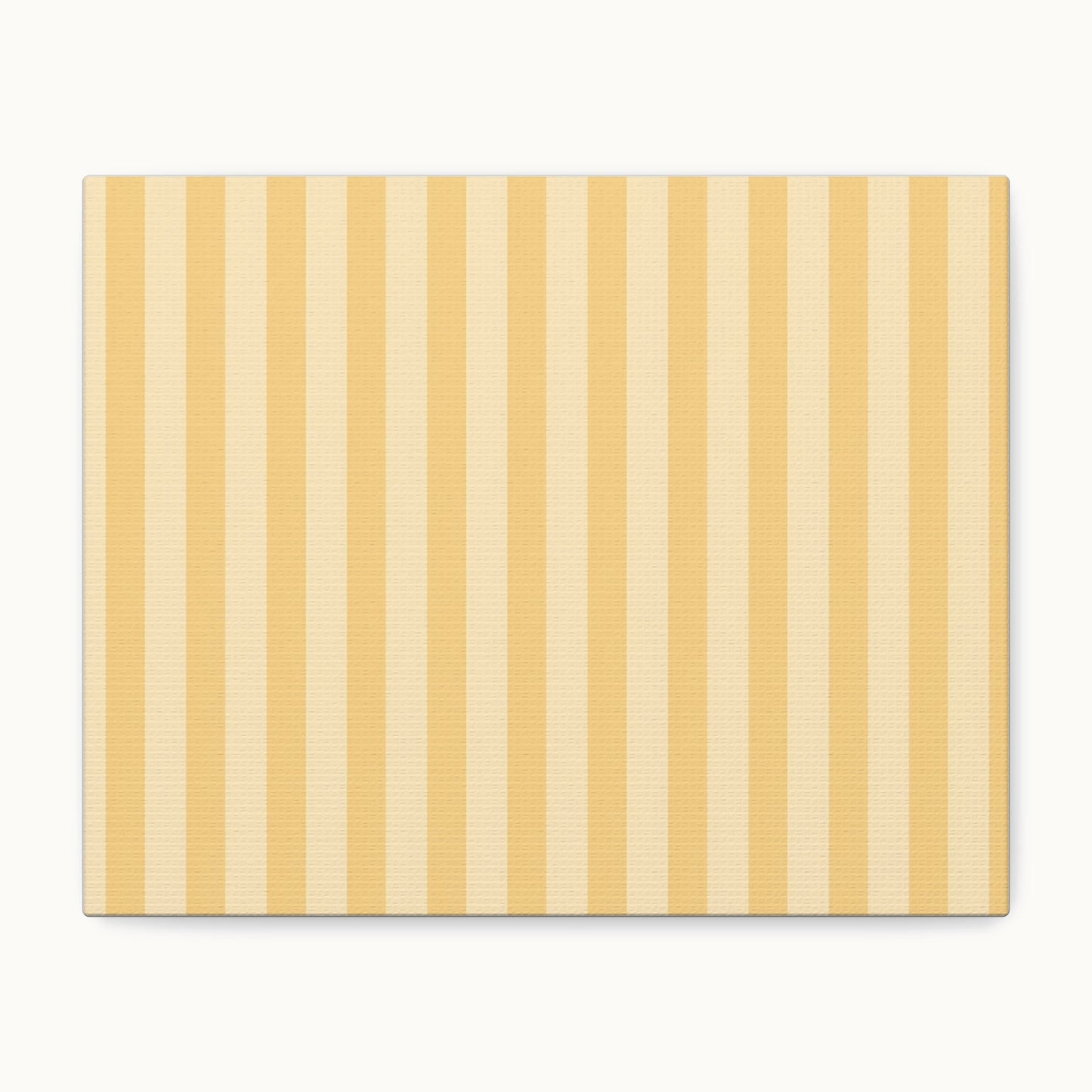 Buttercup Stripe Stretched Canvas Wall Art