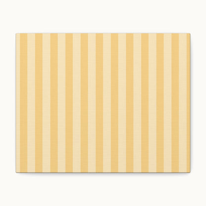 Buttercup Stripe Stretched Canvas Wall Art