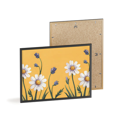 Spring Daisies Wood Framed Posters