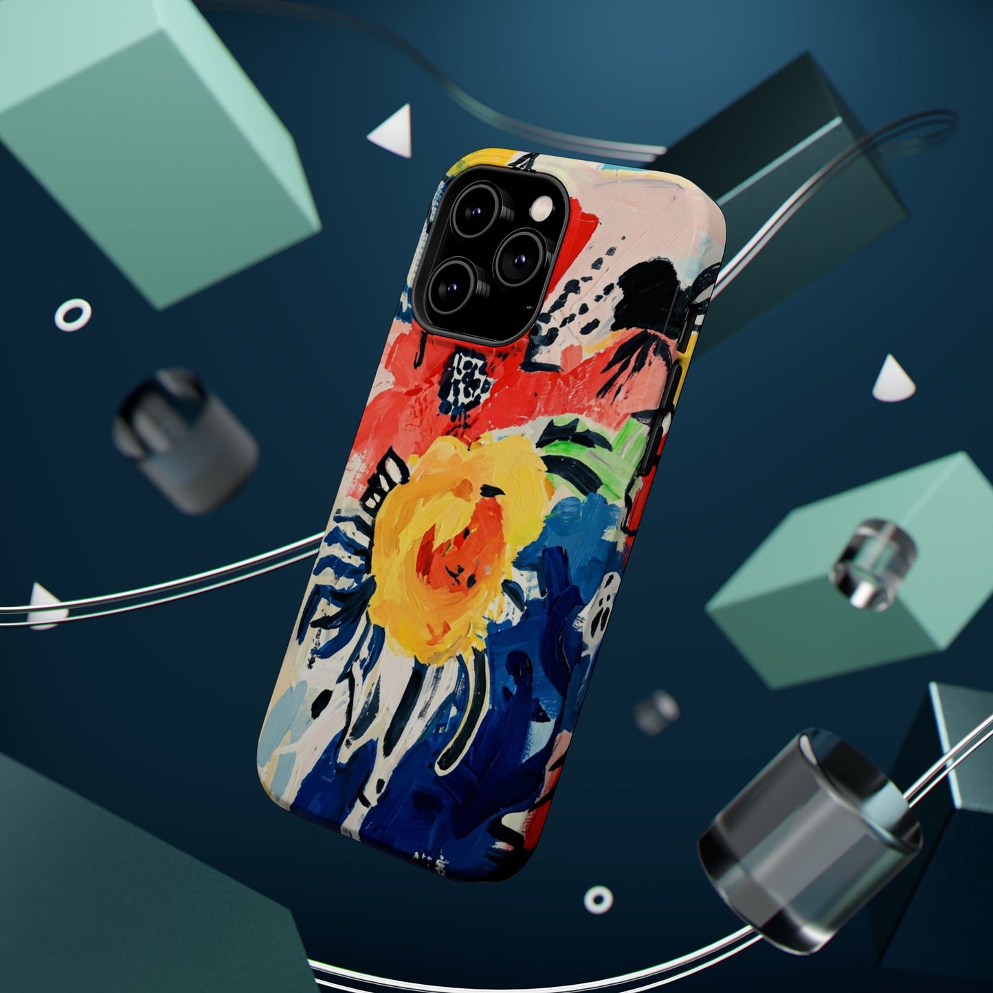 Abstract Flora Magnetic Phone Case