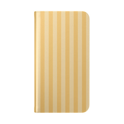 Buttercup Stripe Vegan Leather Flip Case